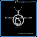 Latest Fancy Wholesale 925 Sterling Silver Necklace with Heart Shaped Pendant